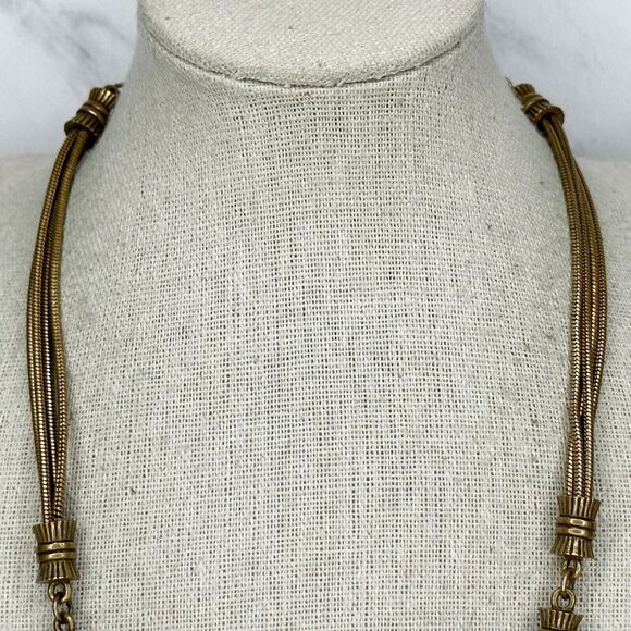 Chico's Colorful Beaded Gold Tone Necklace - Picture 3 of 10